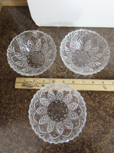 MORE CLEAR GLASS SERVING BOWLS & DISHES