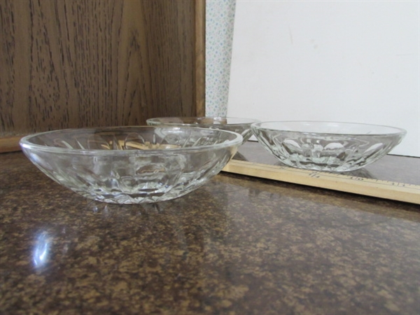 MORE CLEAR GLASS SERVING BOWLS & DISHES