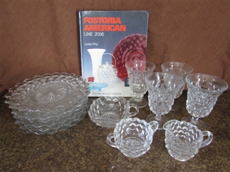 VINTAGE FOSTORIA GLASSWARE & COLLECTORS BOOK