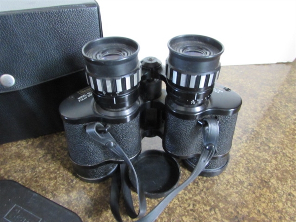 SEARS 7X-15X35MM BINOCULARS W/CASE