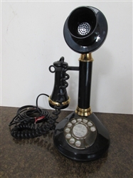 VINTAGE ROTARY DIAL CANDLESTICK TELEPHONE