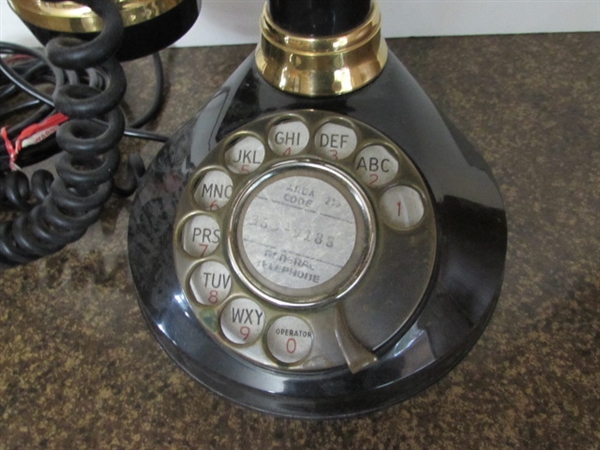 VINTAGE ROTARY DIAL CANDLESTICK TELEPHONE