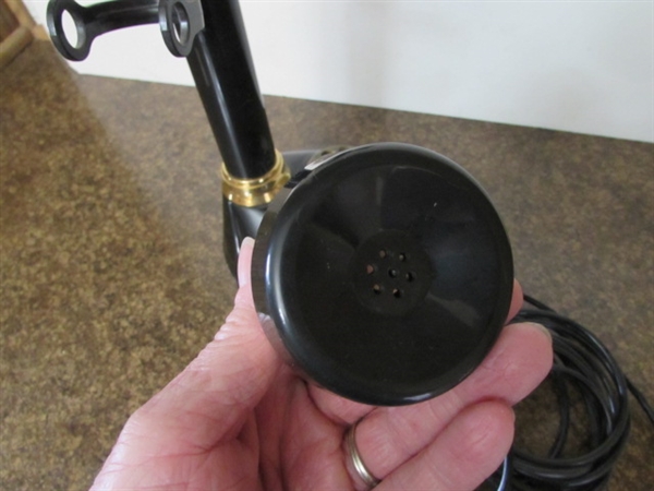 VINTAGE ROTARY DIAL CANDLESTICK TELEPHONE