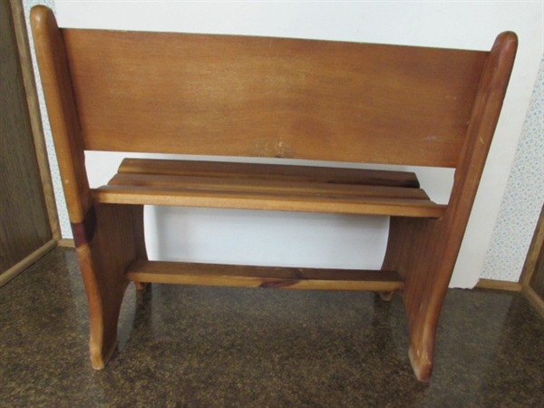 SMALL WOODEN TIME OUT BENCH