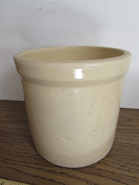 STONEWARE CROCK, CERAMIC & CLAY VESSELS