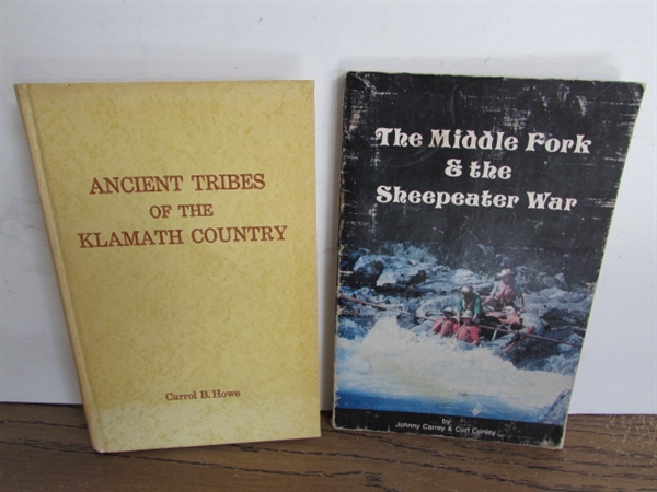 ANCIENT TRIBES OF THE KLAMATH COUNTRY - SIGNED BY AUTHOR & THE MIDDLE FORK & THE SHEEPEATER WAR