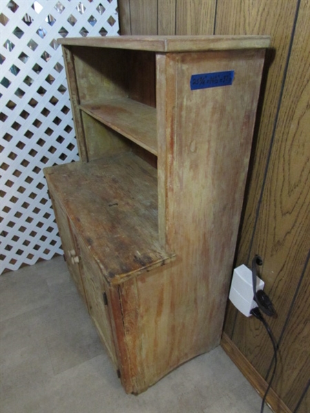 VINTAGE WOODEN CHILD SIZE CABINET