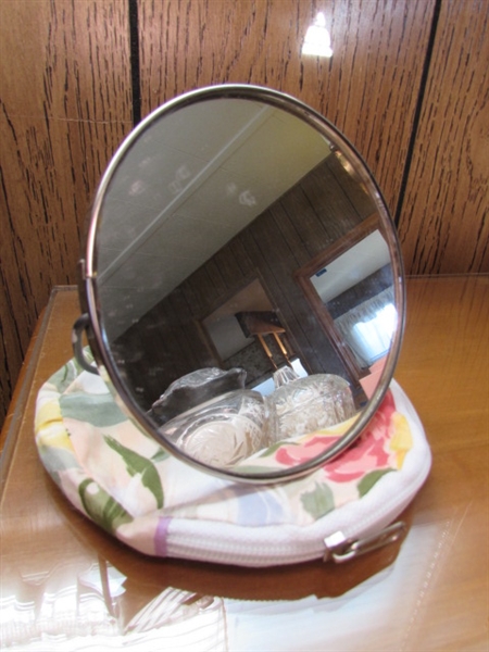 VANITY MIRRORS & COTTON BALL/SWAB HOLDERS