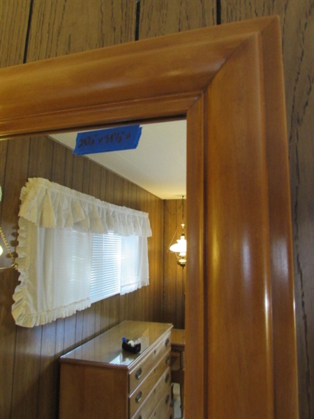 MAPLE FRAMED WALL MIRROR