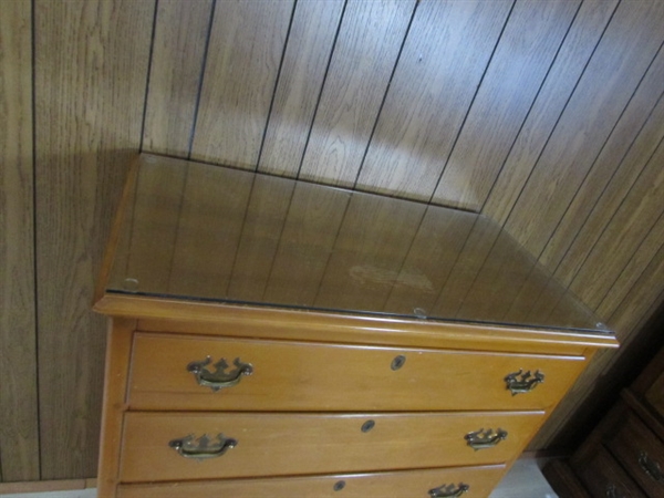 WILLET TALL SOLID MAPLE 5-DRAWER DRESSER - MATCHES LOT #169