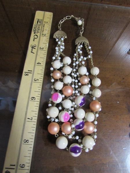 VINTAGE CRYSTAL & OTHER FASHION NECKLACES & MORE