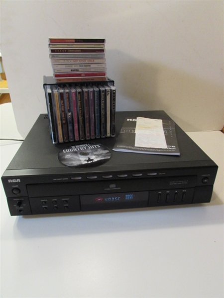 RCA 5-DISC CD CHANGER & CD COLLECTION