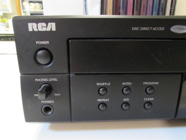 RCA 5-DISC CD CHANGER & CD COLLECTION