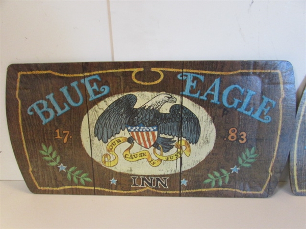 VINTAGE REPRODUCTION PUB/TAVERN SIGNS - CARDBOARD TRAYS