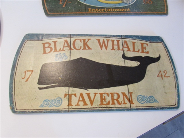 VINTAGE REPRODUCTION PUB/TAVERN SIGNS - CARDBOARD TRAYS