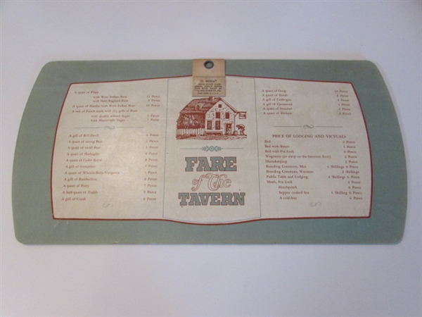 VINTAGE REPRODUCTION PUB/TAVERN SIGNS - CARDBOARD TRAYS