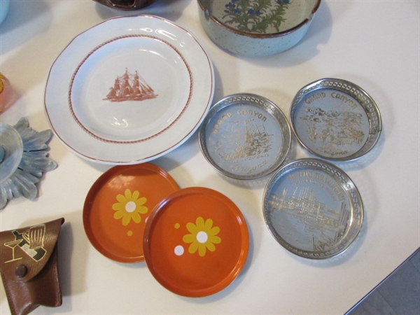 ASSORTED NIC-NACS, ASHTRAYS, CANDLE HOLDERS & MORE