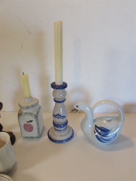 ASSORTED NIC-NACS, ASHTRAYS, CANDLE HOLDERS & MORE