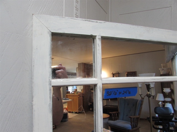 VINTAGE/ANTIQUE WINDOW MIRROR