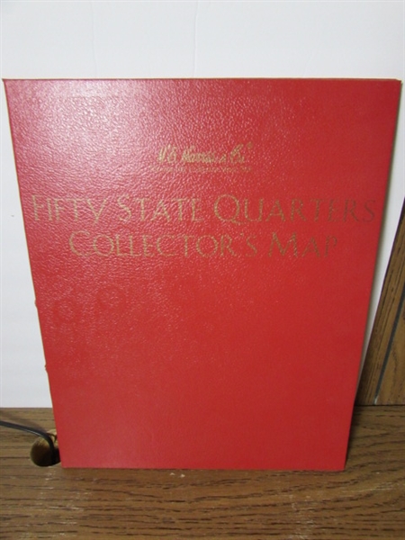 STATE QUARTER DISPLAY & VINTAGE LANE PLAYING CARD SET