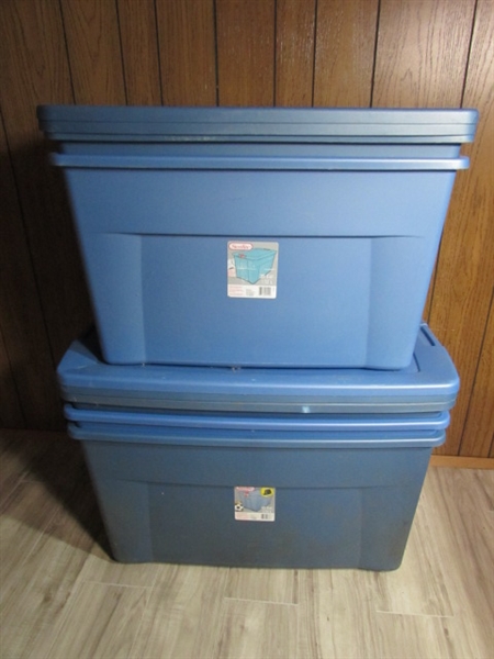 35 & 45 GALLON STORAGE TUBS W/LOCKING LIDS