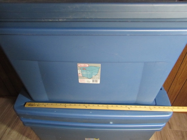 35 & 45 GALLON STORAGE TUBS W/LOCKING LIDS