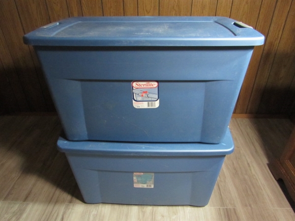 35 & 45 GALLON STORAGE TUBS W/LOCKING LIDS