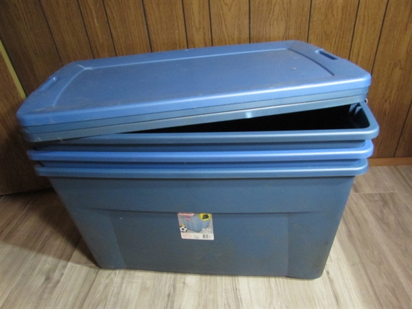 35 & 45 GALLON STORAGE TUBS W/LOCKING LIDS