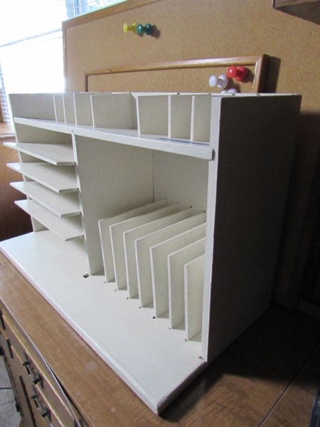 OFFICE ORGANIZERS, BOOK ENDS, BULLETIN BOARDS