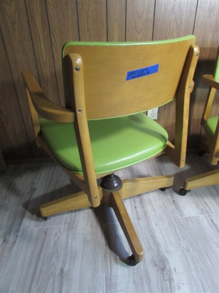 PAIR OF MID CENTURY OFFICE/DESK CHAIRS