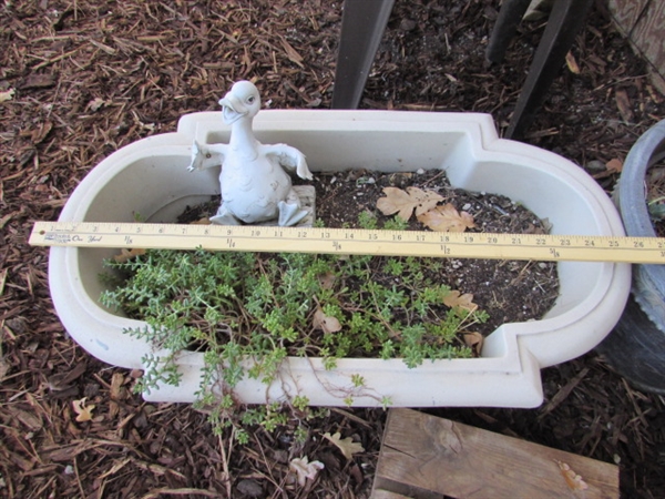 FAUX CLAY PLANTERS & ROLLING PLANT PLATFORMS