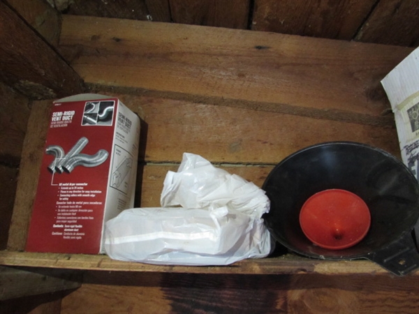 CONTENTS OF SHED SHELVES