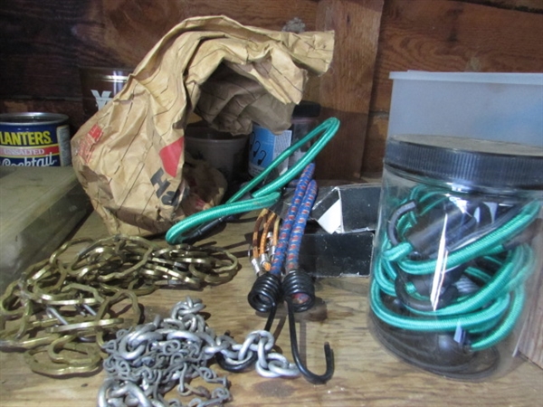 CONTENTS OF SHED SHELVES