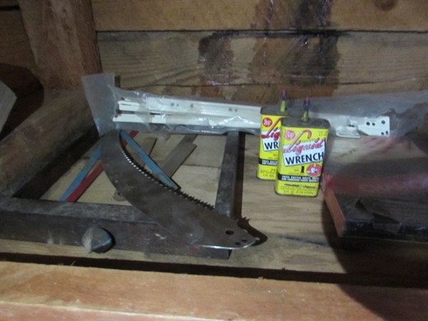 CONTENTS OF SHED SHELVES