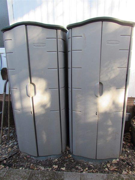 2 RUBBERMAID STORAGE SHEDS