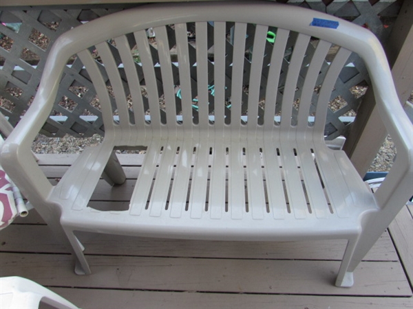 PLASTIC & METAL PATIO FURNITURE