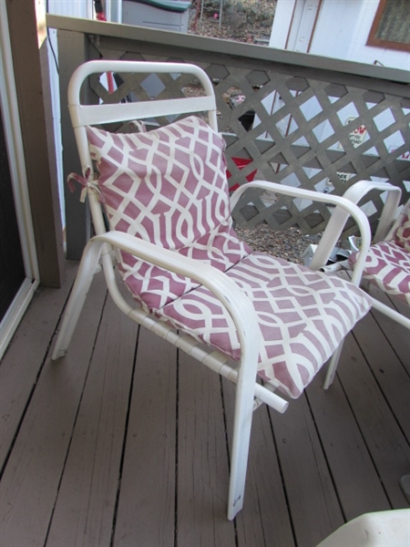 PLASTIC & METAL PATIO FURNITURE