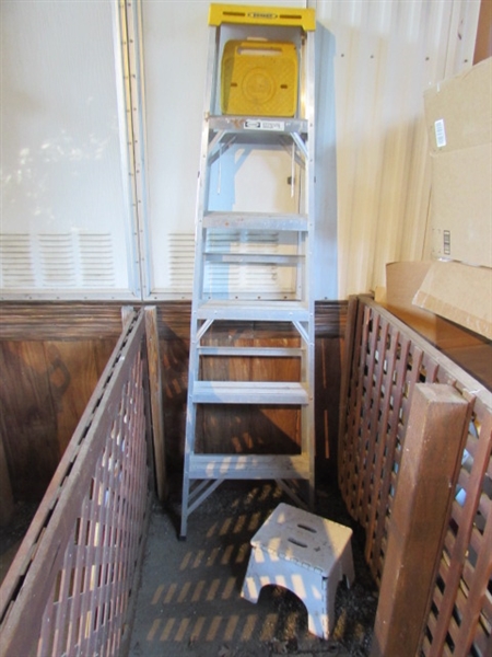 6' WAGNER A-FRAME LADDER & FOLDING STEP STOOL