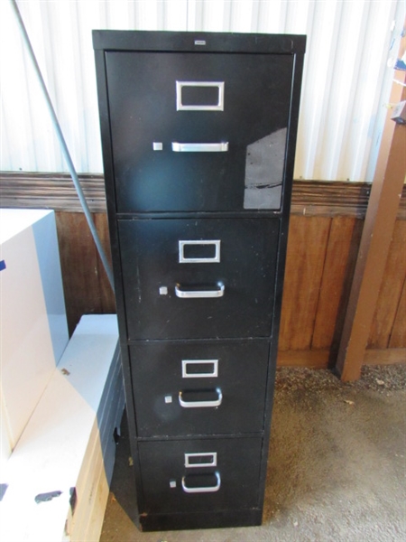 BLACK HON 4-DRAWER STANDARD FILING CABINET