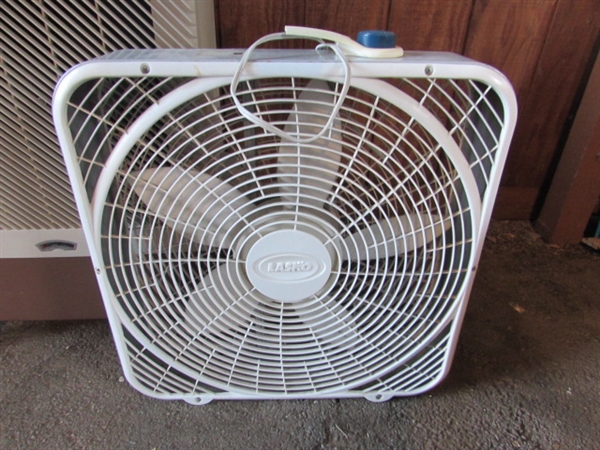 LASKO BOX FAN & ULTRA COOL PORTABLE EVAPORATIVE WATER COOLER