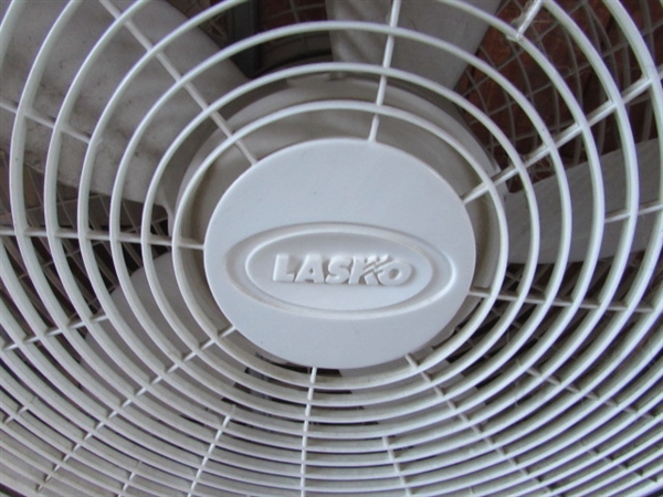 LASKO BOX FAN & ULTRA COOL PORTABLE EVAPORATIVE WATER COOLER