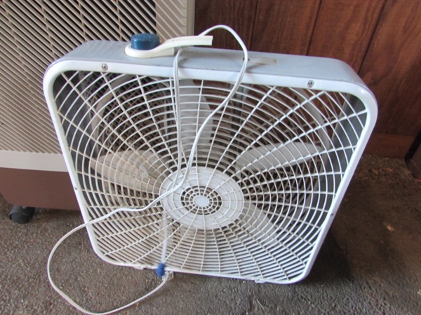 LASKO BOX FAN & ULTRA COOL PORTABLE EVAPORATIVE WATER COOLER