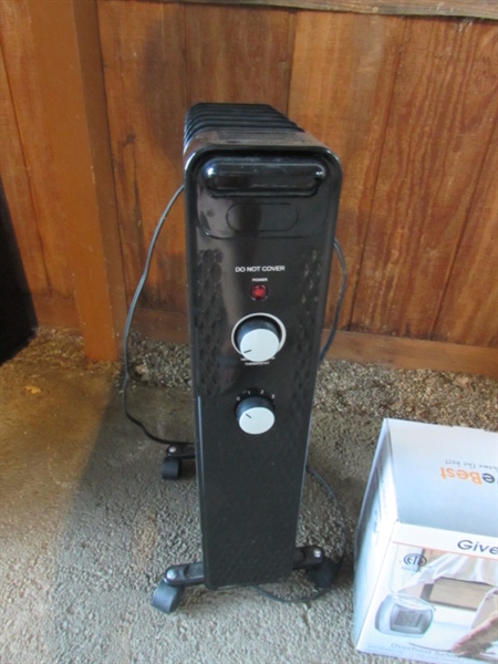 RADIATOR HEATER & NEW PERSONAL HEATER