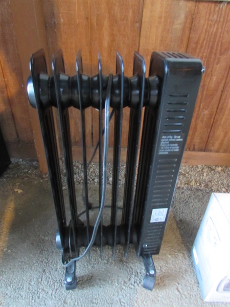 RADIATOR HEATER & NEW PERSONAL HEATER