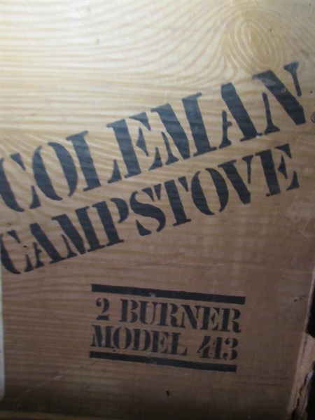 COLEMAN CAMP STOVE & STAND