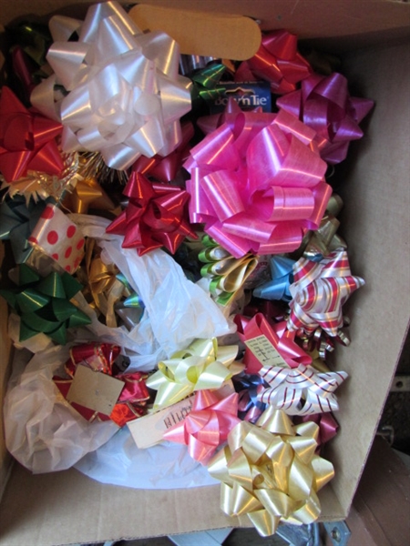 CHRISTMAS WRAPPING PAPER, RIBBONS & BOWS - SOME IS VINTAGE