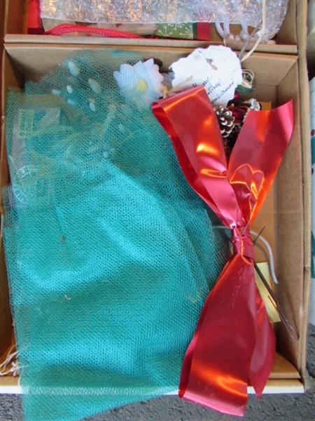 CHRISTMAS WRAPPING PAPER, RIBBONS & BOWS - SOME IS VINTAGE