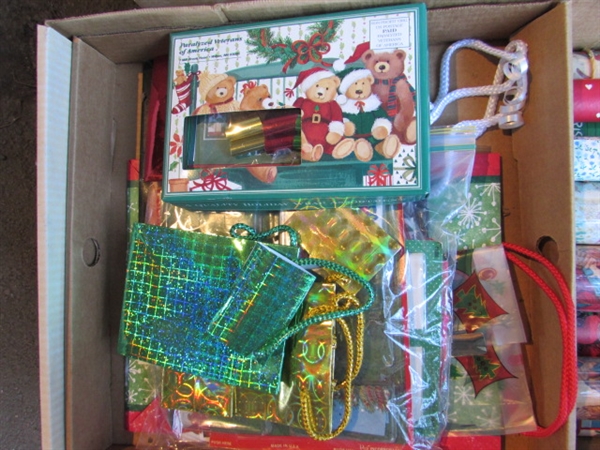 CHRISTMAS WRAPPING PAPER, RIBBONS & BOWS - SOME IS VINTAGE