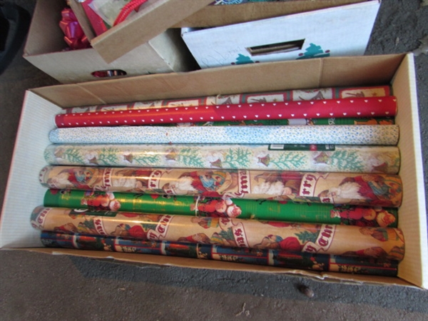 CHRISTMAS WRAPPING PAPER, RIBBONS & BOWS - SOME IS VINTAGE