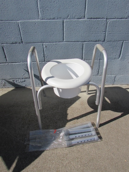 NEW TOILET SEAT RISER WITH HANDRAILS